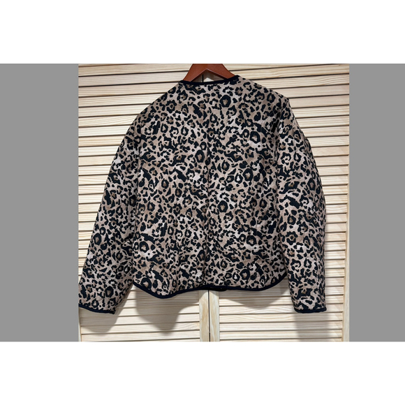 Zara Animal Print Puffer Jacket Size S - Picture 13 of 14